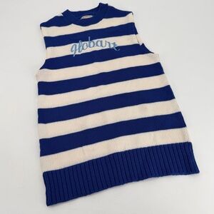 Vintage Hobart Stripe Sweater Vest Cheerleader 36 Small